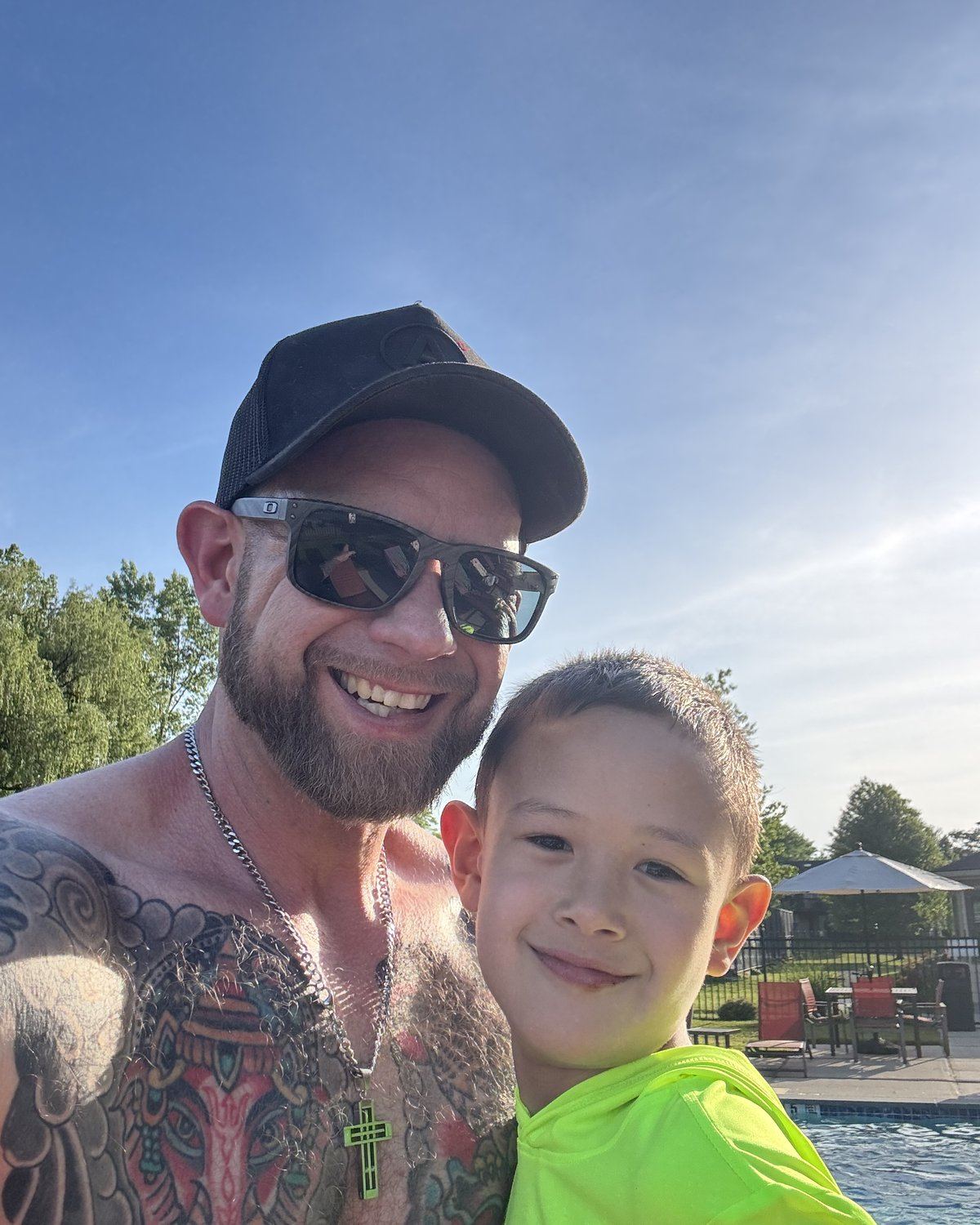 Rob with his son