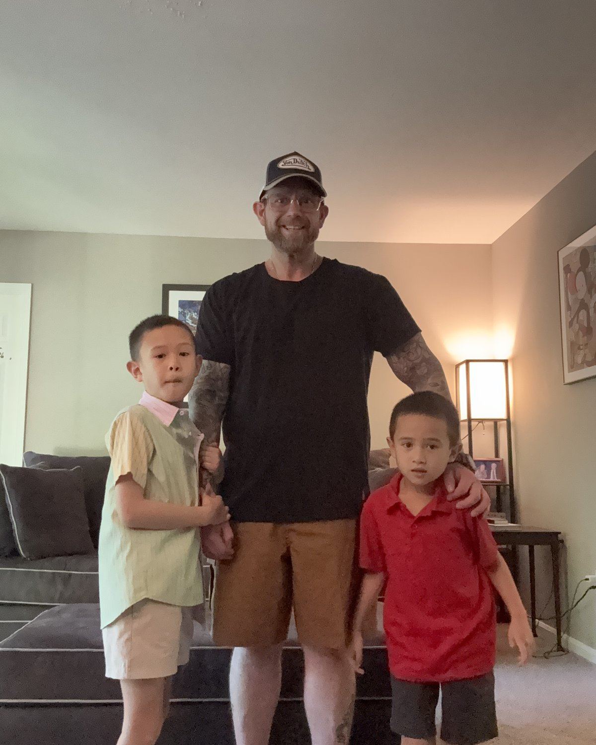 Rob with his two sons